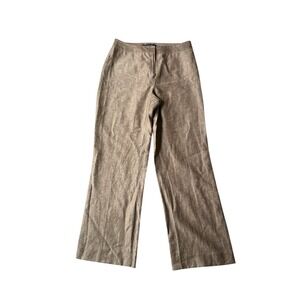 Lafayette‎ 148 New York Linen Virgin Wool Womens Pants Size 6 Career Office